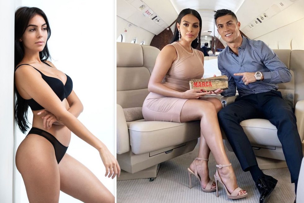 Ronaldo and Georgina on the yacht