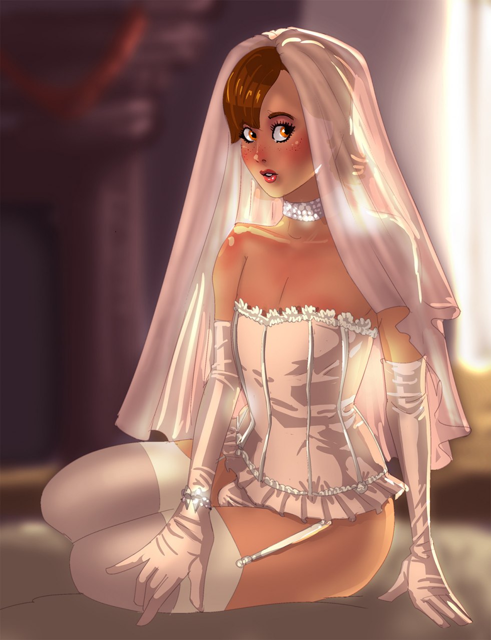 Sissy bride 3d hentai