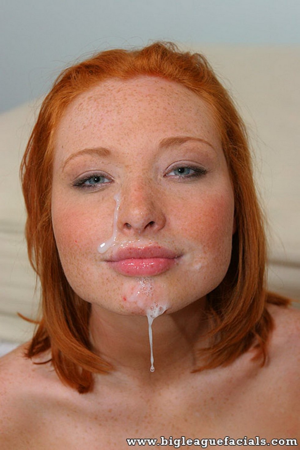 Redhead pornstar with freckles