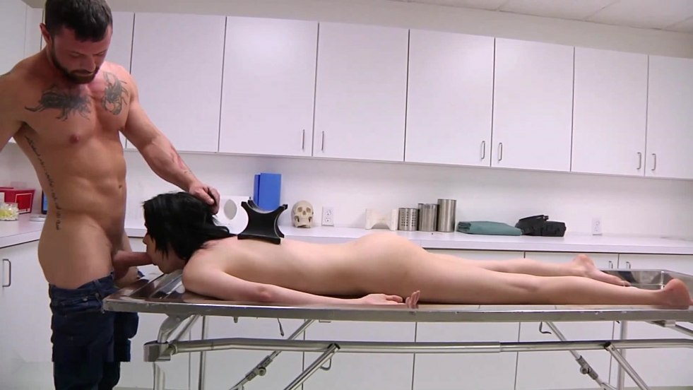 Body men in morgue naked