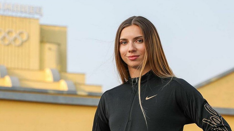 Kristina Timanovskaya in a swimsuit