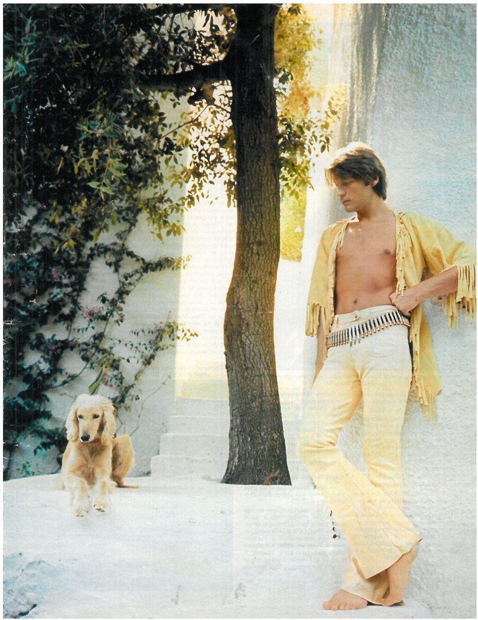 Helmut Berger and Alain Delon