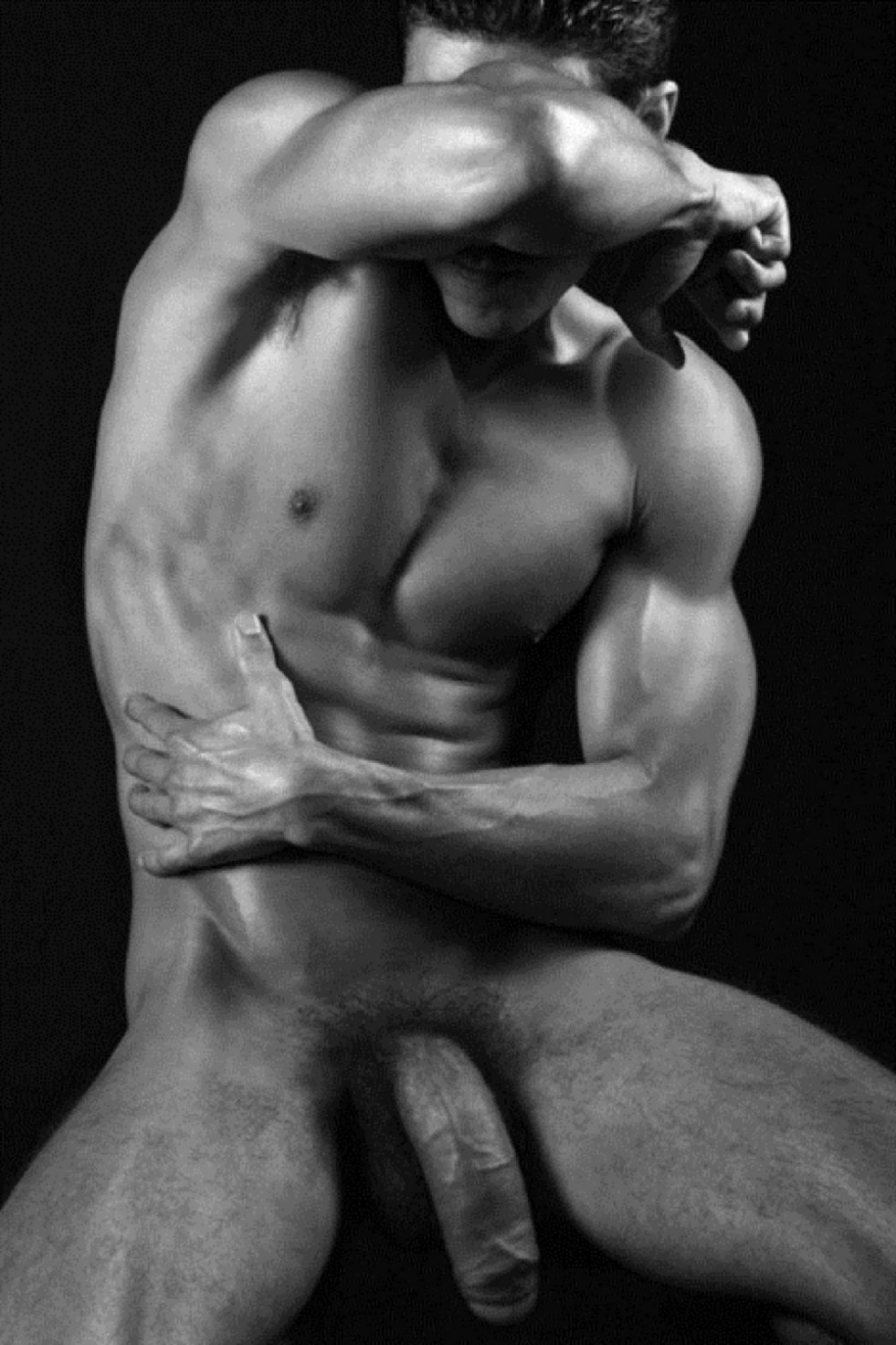 Huge member close-up