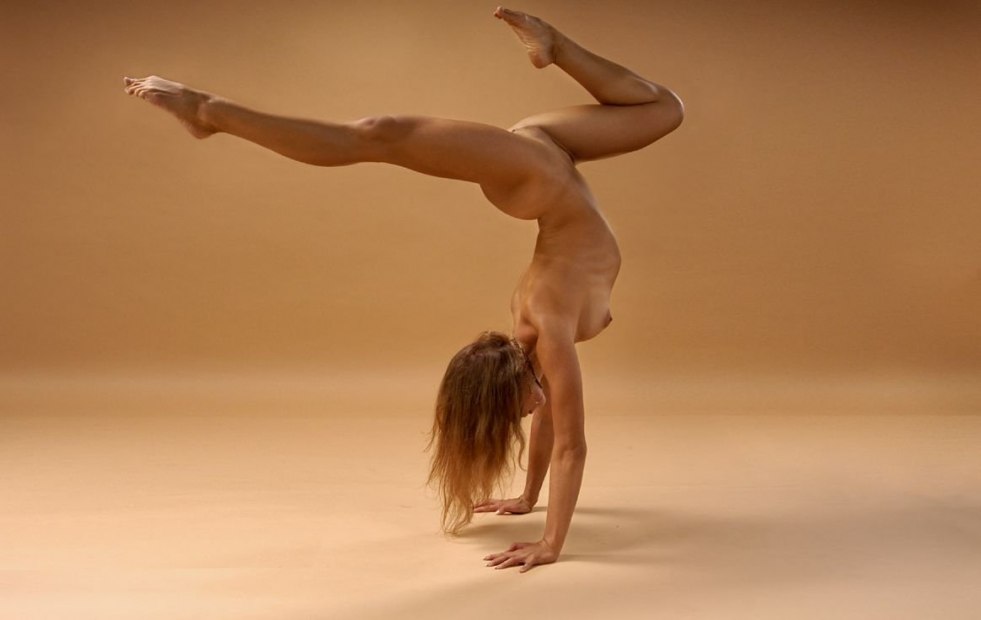 Beautiful naked gymnasts