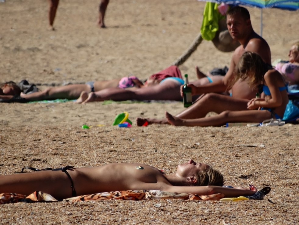 Nudy beach in Anapa Blue Lagoon