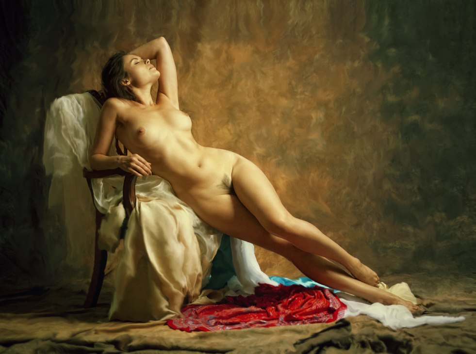 Beautiful naked female body