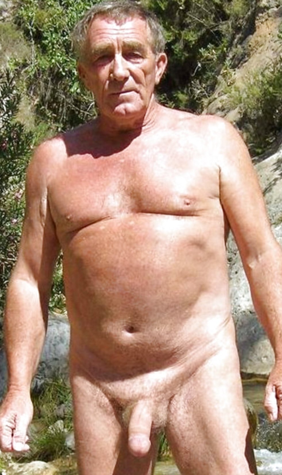 Mature man with a huge dick