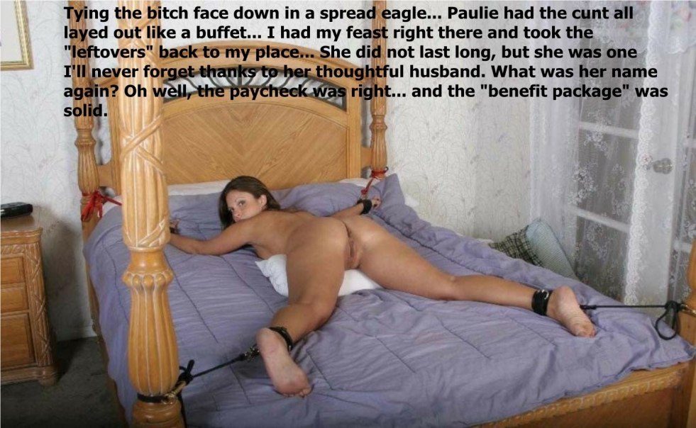 The girl chained to the BDSM bed