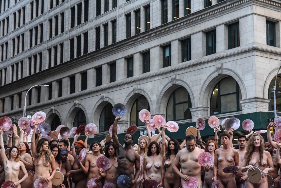 Naked women in New York