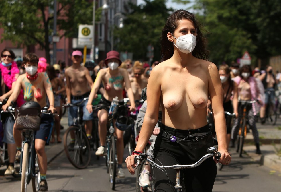 Protest freedom tits
