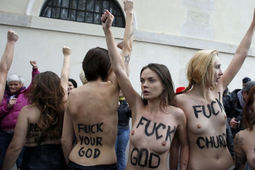 FEMEN activists were exposed