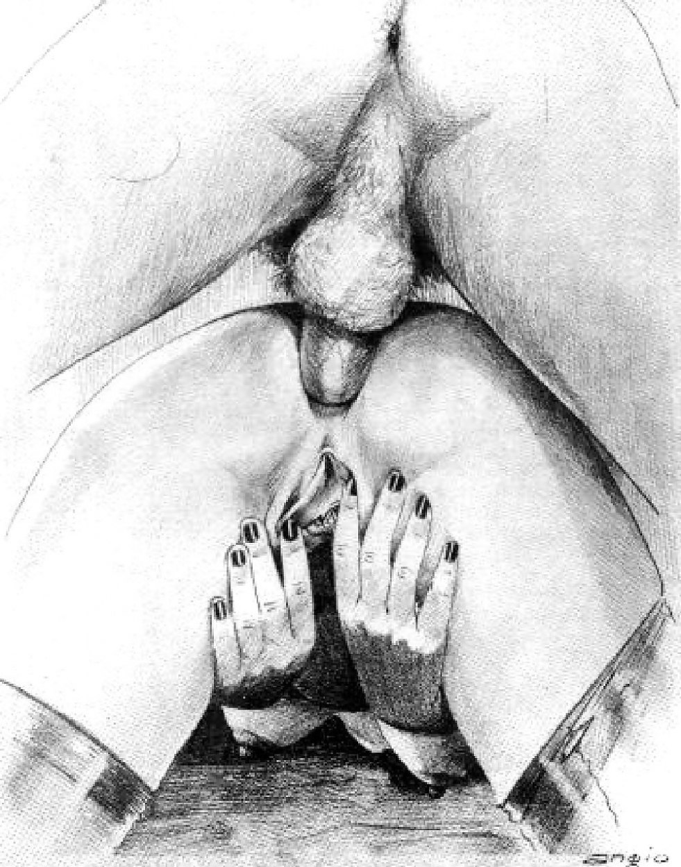 Pornographic drawings Pencil