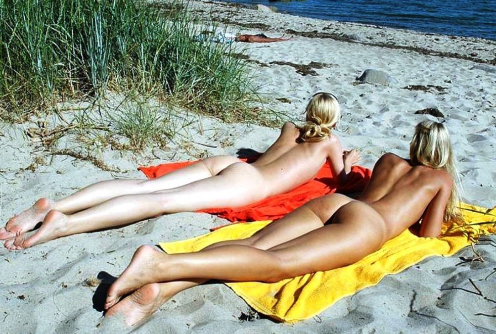Girls on a nudist beach