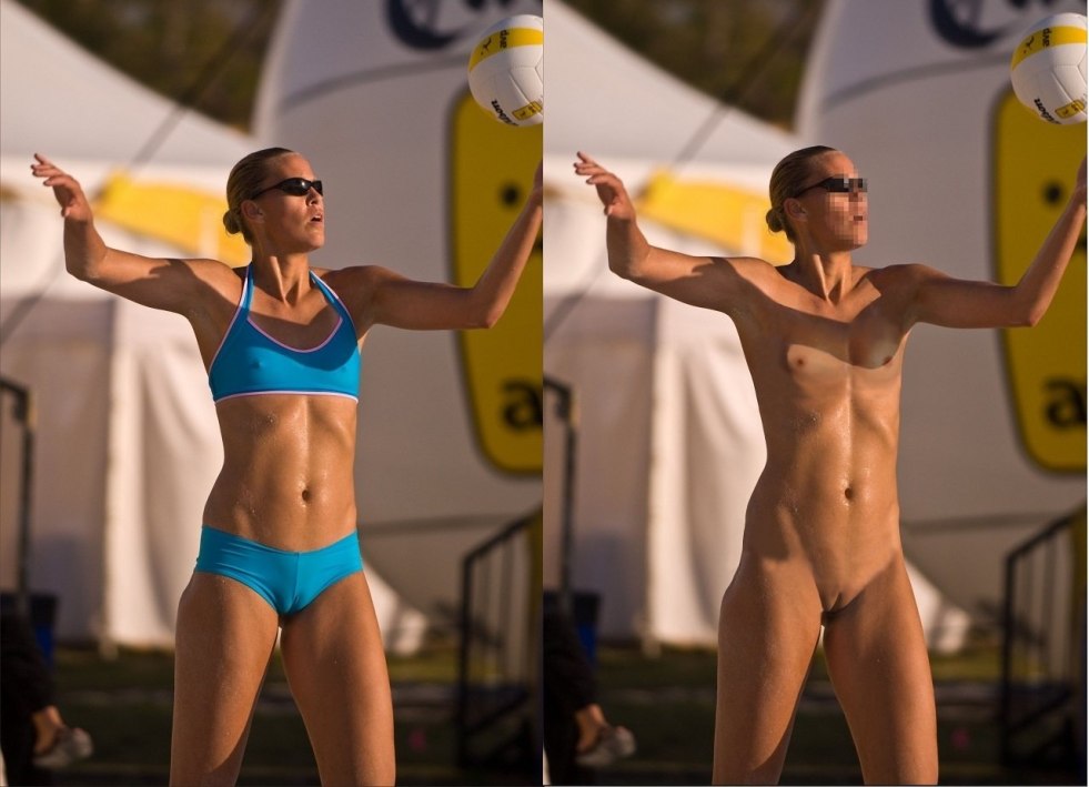 Female beach volleyball nude