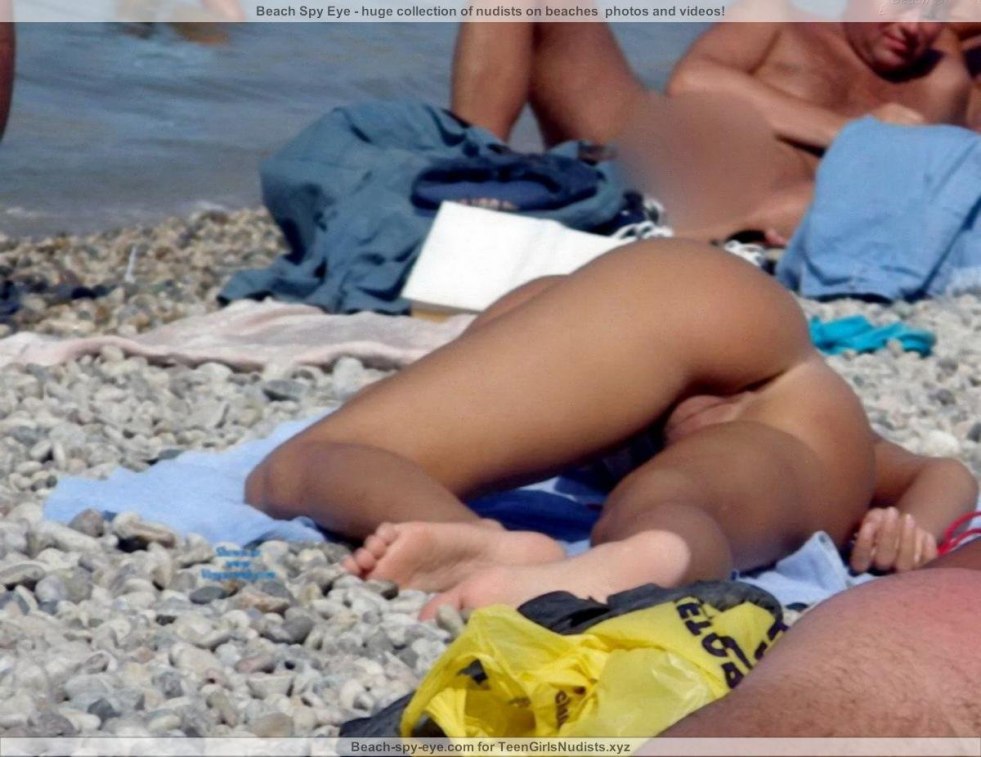 Toples girls on the public beach