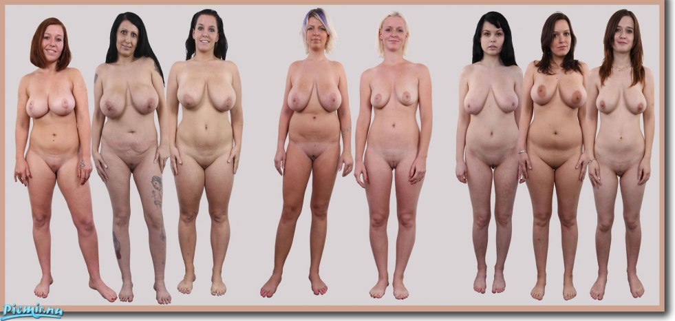 Naked women from different sides