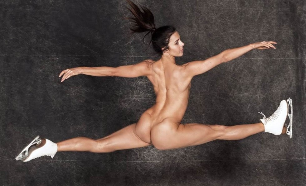 Naked gymnast Lala Rumynkina