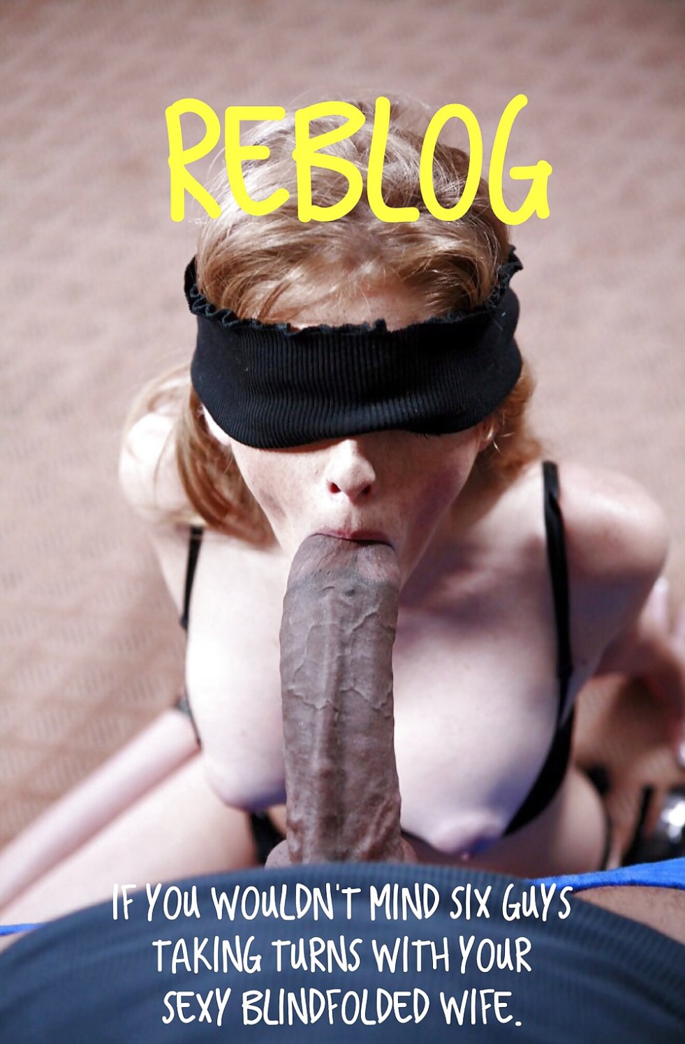 Fucking with a bandage in the eyes