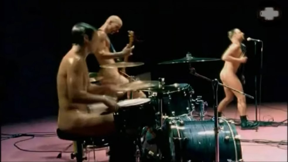 Ramstein naked on stage