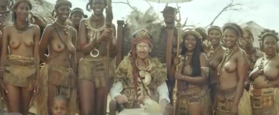 Naked Indians from the clip Ramstein