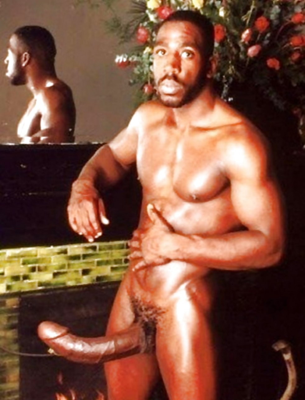 Two Negro with huge members