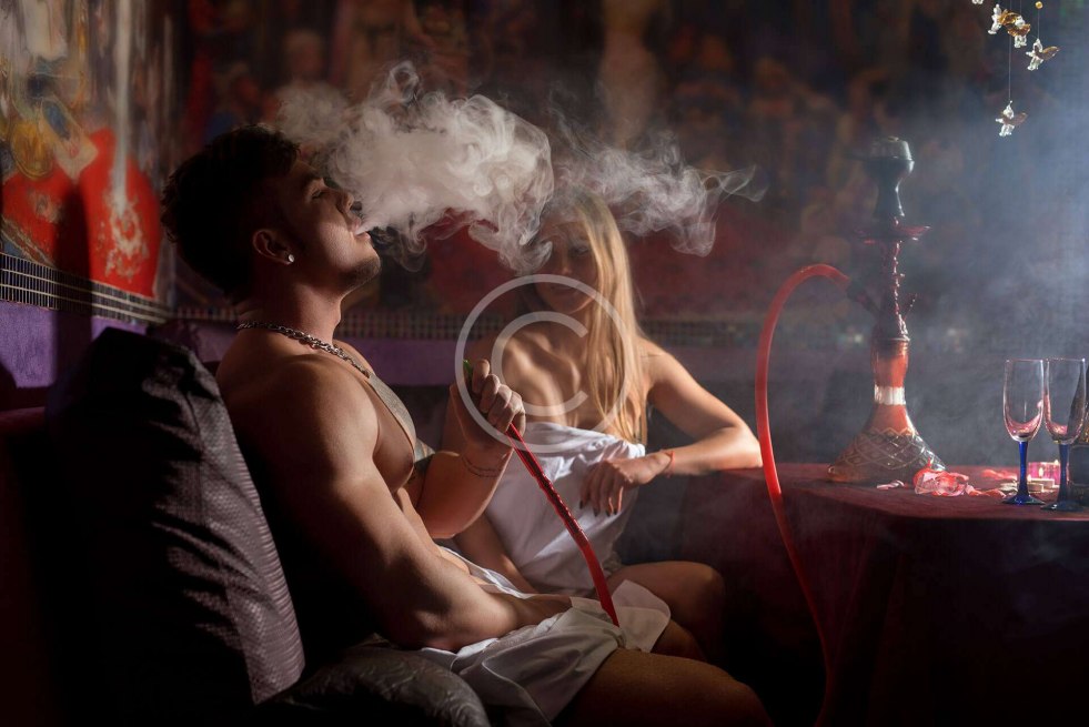 Guy with hookah