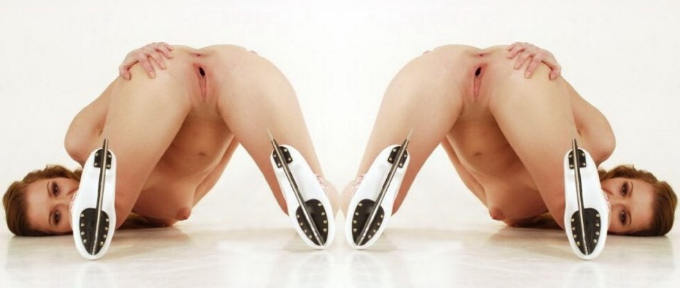 Figure skating Girl without panties