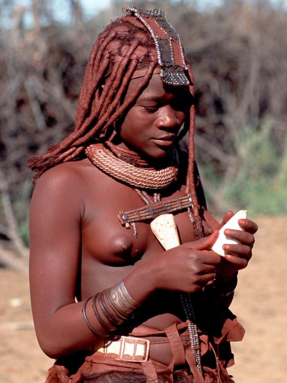 Naked women from a tribe