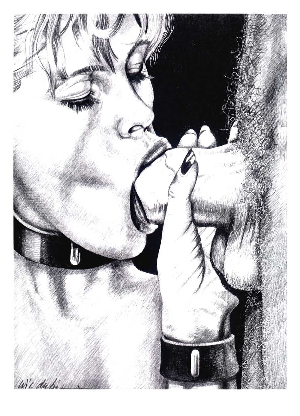 Wife Sucking Cock Drawing - Women draw and suck dick (58 photos) - porn
