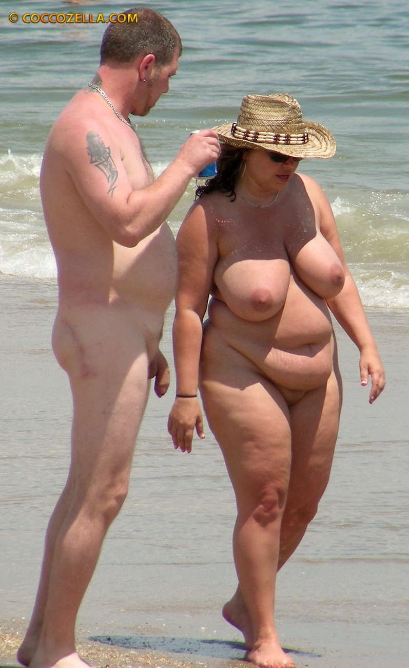 Thick naked women on the beach