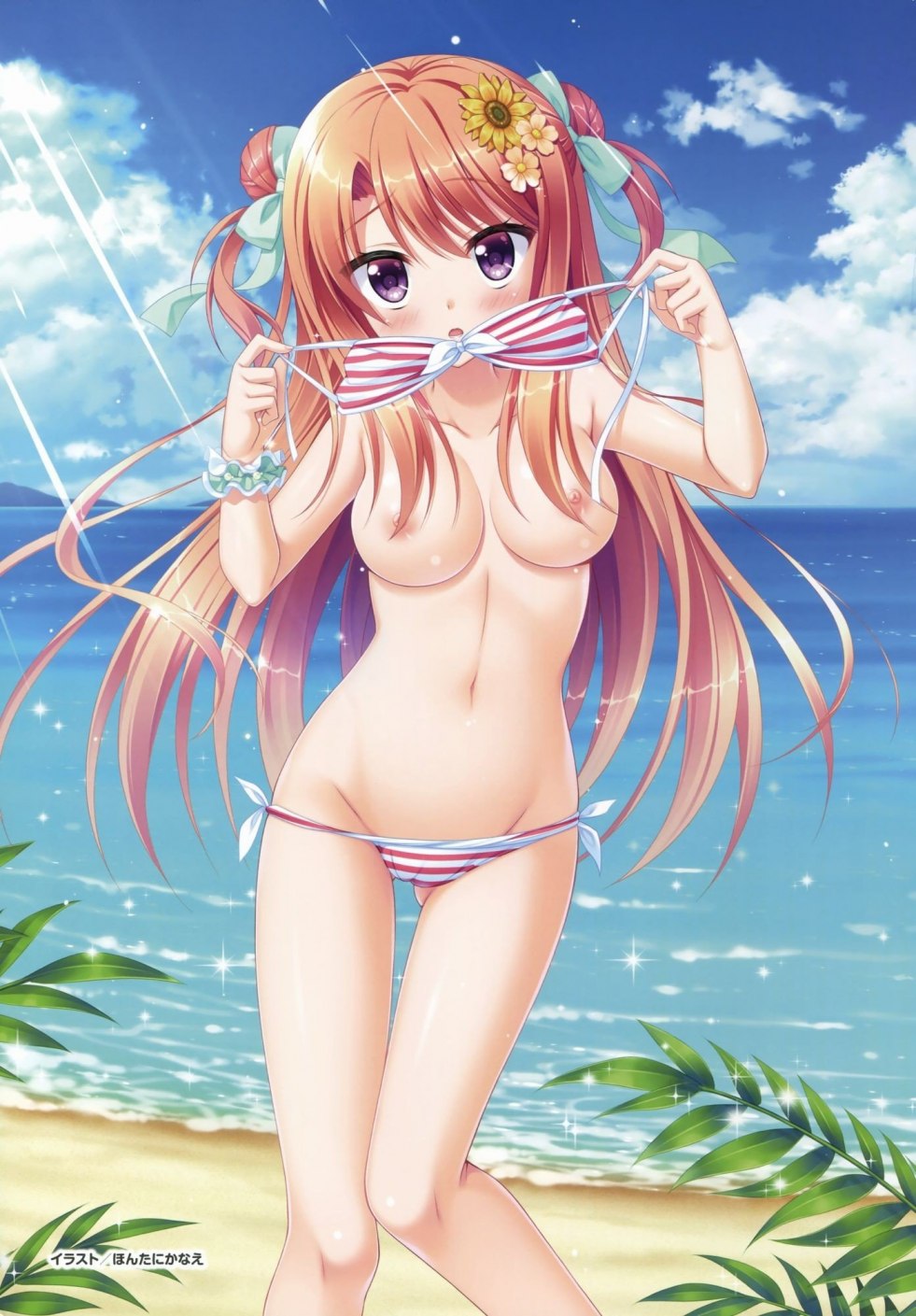 Anime girls in swimsuits naked