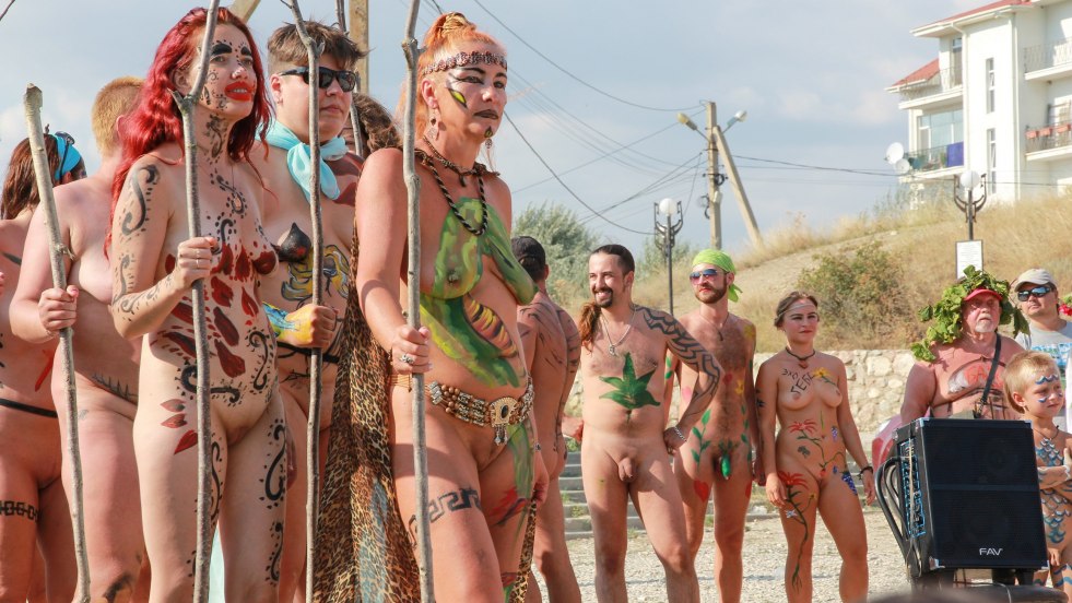 Naked celebration of Neptune Day