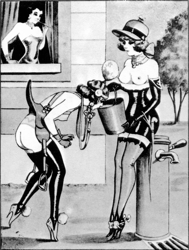 BDSM vintage drawings