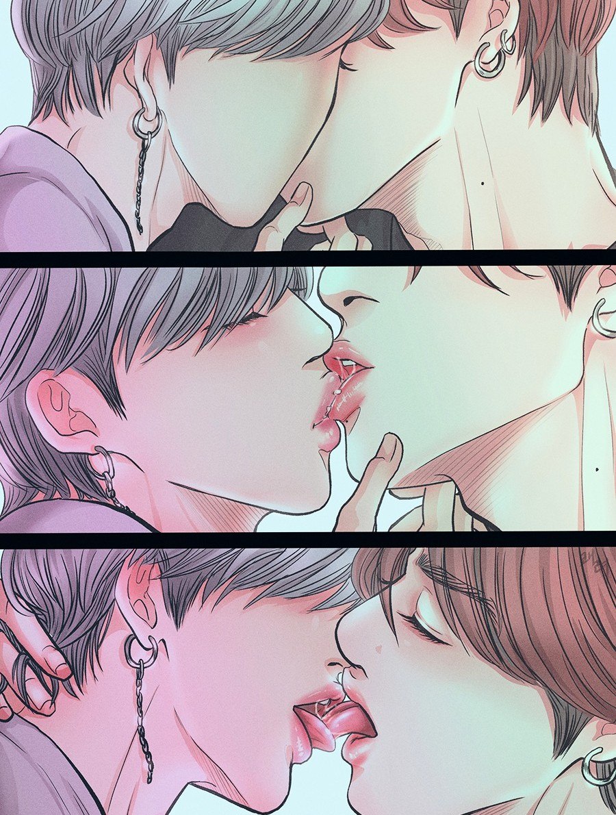 BTS vkook art 18 slash
