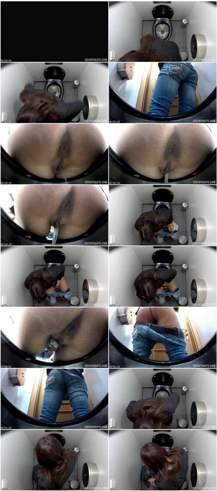 The student sucked in the toilet