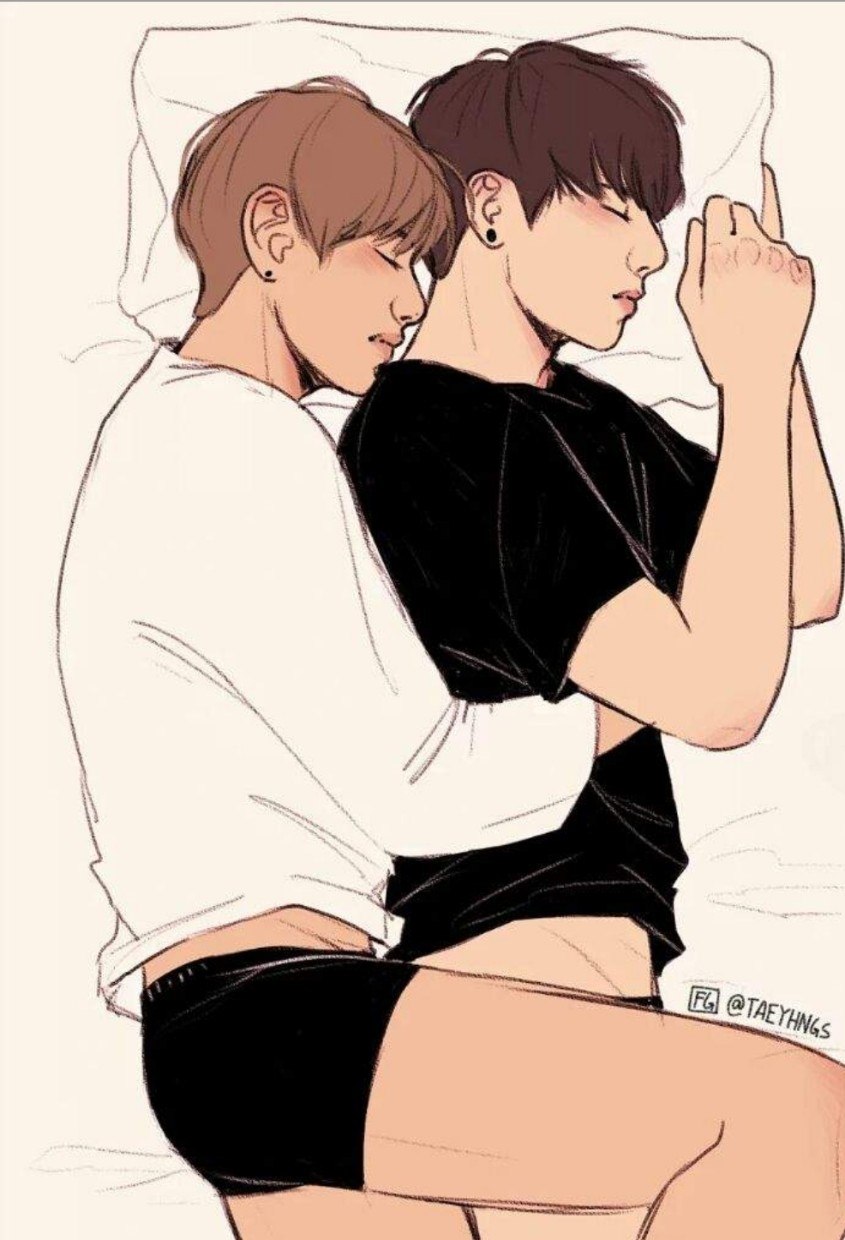 BTS Jungkook and Jimin Art +18
