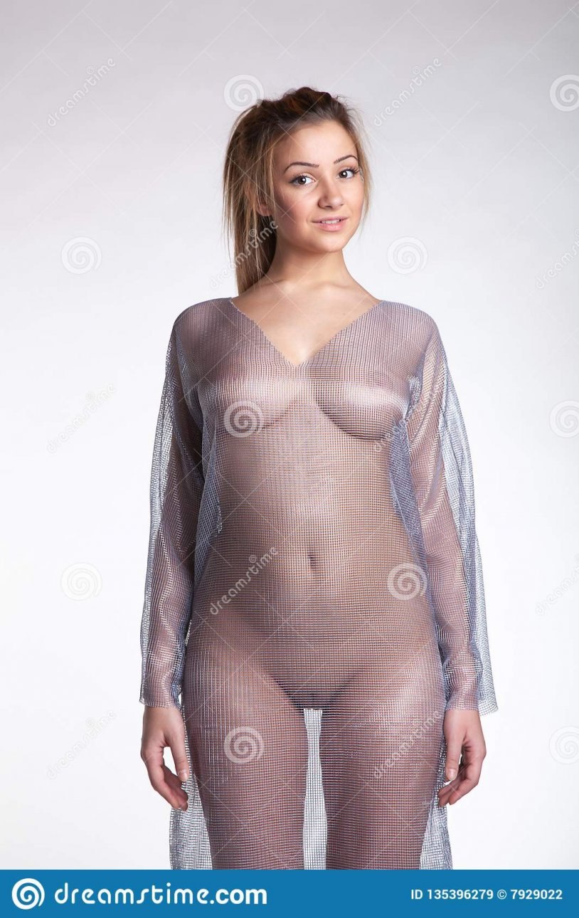 Dress grid on a naked body
