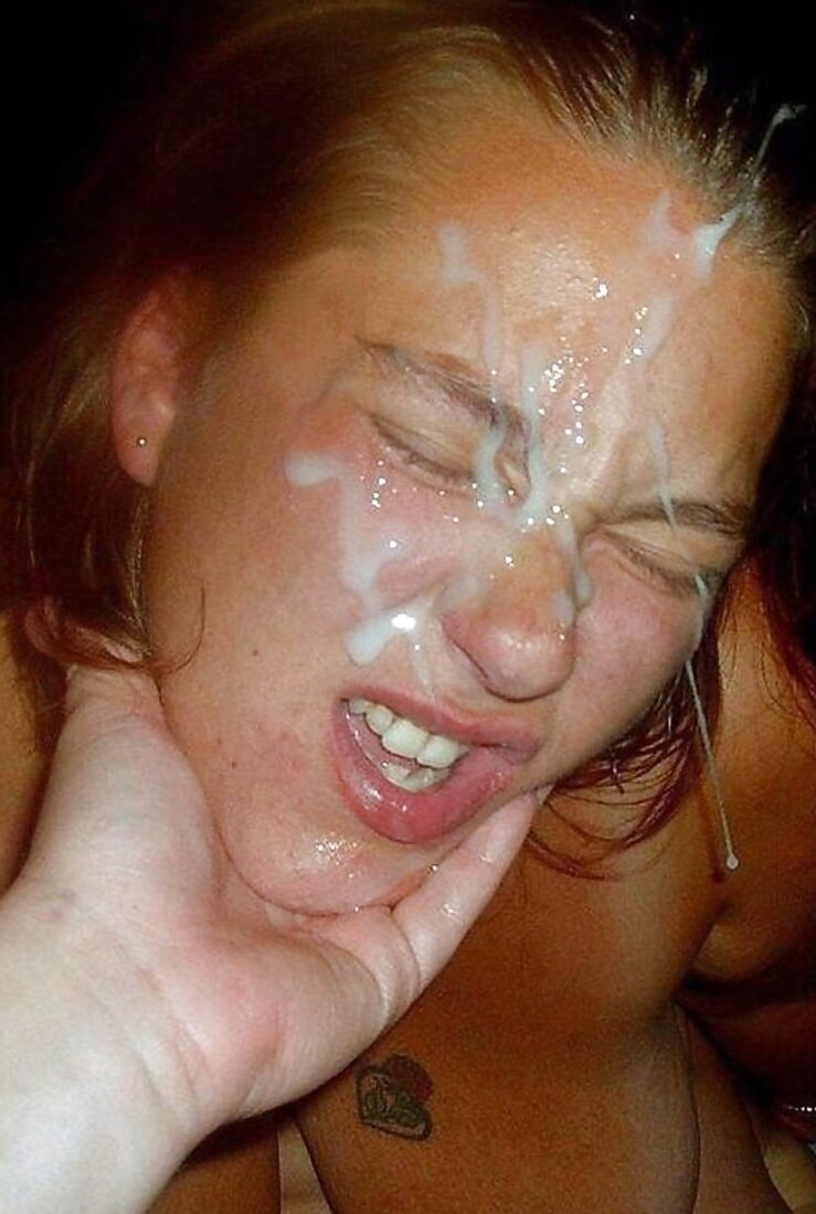 Cum on his wife on his face homemade