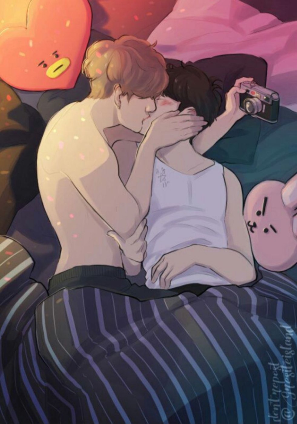 Jikook Art Kisses