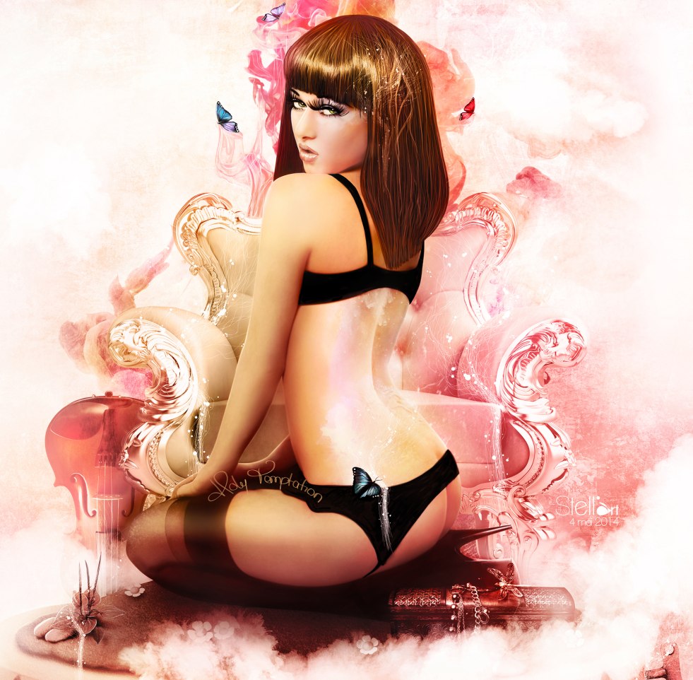 Wallpaper girl drawing