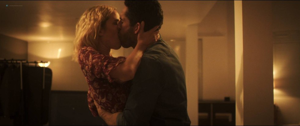 Amy Johnston in a swimsuit