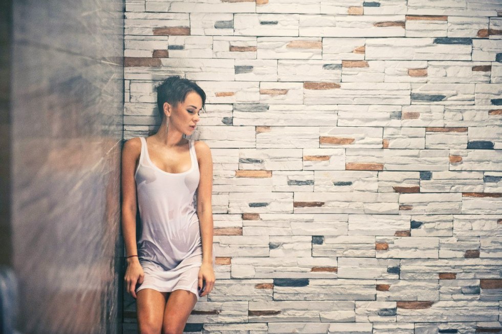 Alesya Visich in a swimsuit