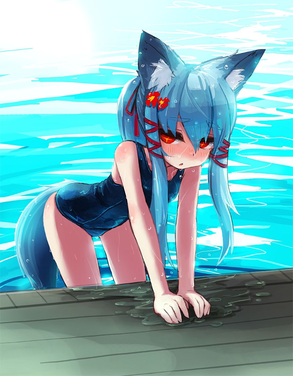 Sasha Zvereva in a swimsuit