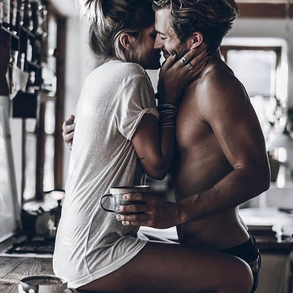 A couple in bed