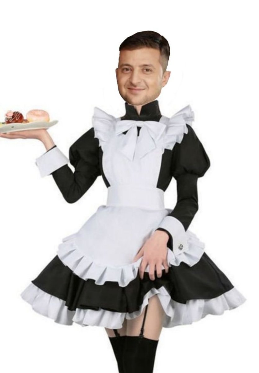 Peyton Murmayer in a maid costume
