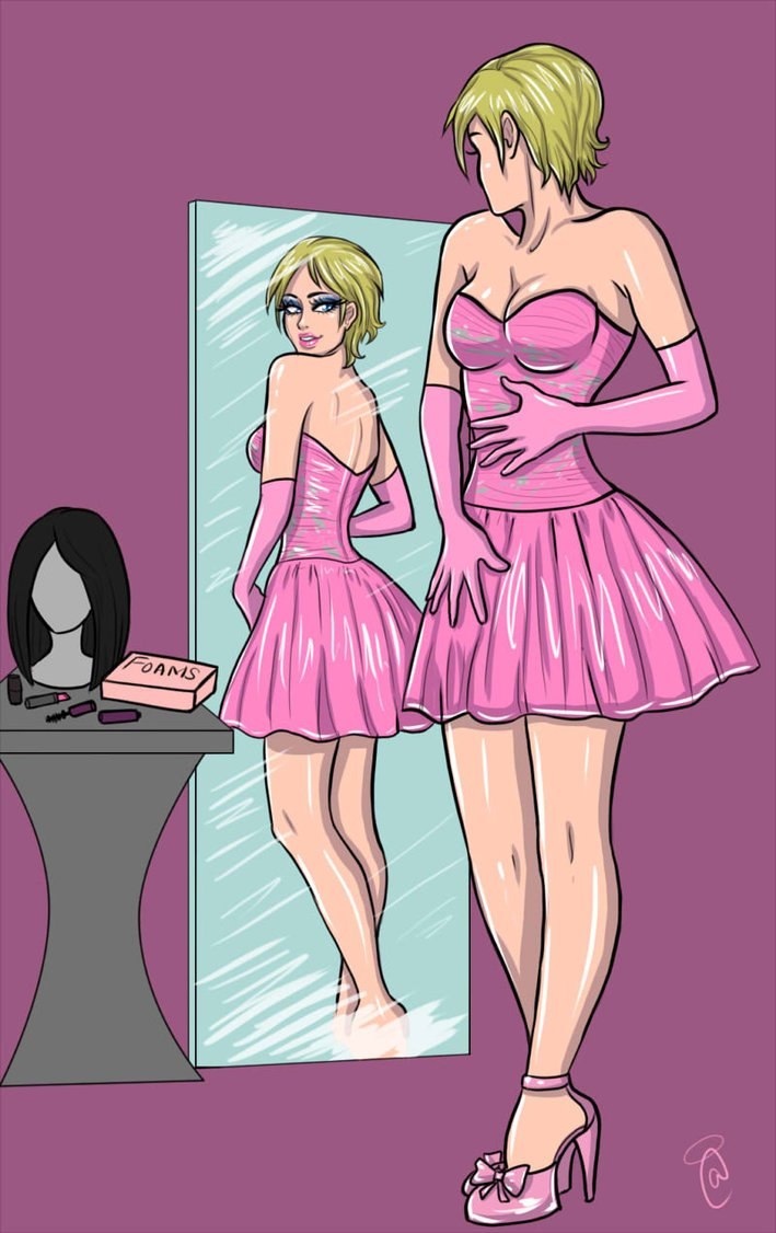 Feminization of Sissy Anime Comics