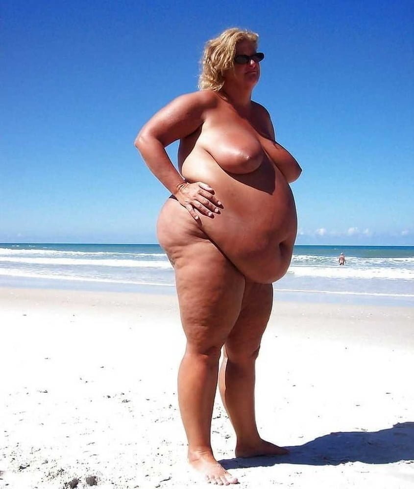 Fat naked women on the beach