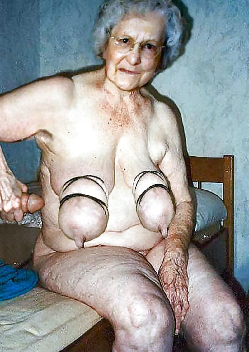 Naked drunken elderly women