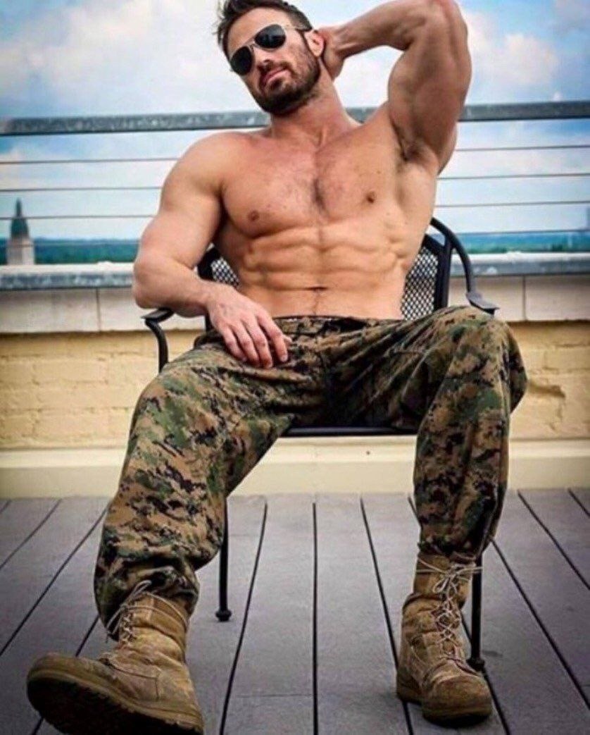 Beautiful military men
