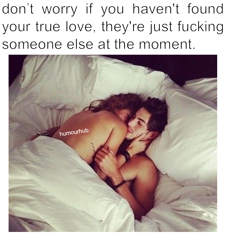Hug a man in bed